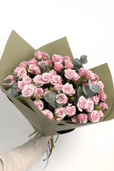 Lilac multi-flowered roses
